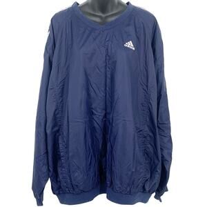 Adidas Vintage Track Style Crewneck Sweater Shirt Mens Large Long Sleeve Cotton